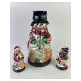 Thomas Pacconi Hand-Painted Glass Snowman Figurine