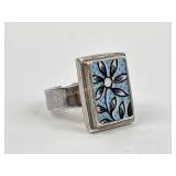 Sterling Silver Flower Ring