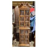 Wooden Display Cabinet With Glass-Paned Door and C