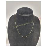 .925 Italy Gold-Plated Sterling Silver Chain Neckl