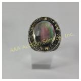 Sterling Silver Ring with CW Mark, Marcasite, and