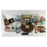 Decorative Figurines, Glass Dish, Florentia Box, a