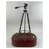 Phil right 2.5 gallon gas tank, tripod