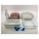 Pyrex Lot 6 Pieces & Fort Wayne Bottle