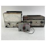 Simpson vacuum tube voltmeter, sencore handy 36