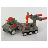(2) Coleco 1986 starcom RAT vehicles with