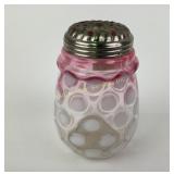 Victorian Rubina opalescent glass polka dot sugar