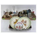Decorative Figurines, Collector Plates, Crystal Gl