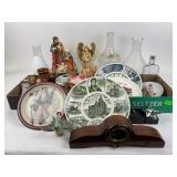 Decorative Plates, Glassware, Figurines, and Jewel