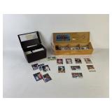 Baseball Trading Cards with Storage Cases
