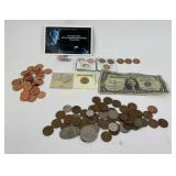 1939 World War II German Coin, 1954 graded penny,