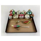 Old German & West Germany blown glass Christmas