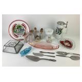 Willow Tree Figurines, Glassware, and Ceramic Dish