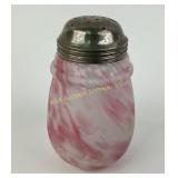 Victorian EOD splatter glass sugar shaker