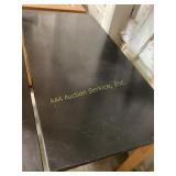 Wooden Table with Black Laminate Top