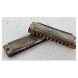 Gretsch and Hohner Harmonicas with Metal Covers