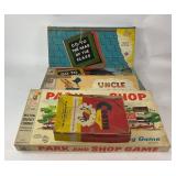 Board Games Including Uncle Wiggily, Park and Shop