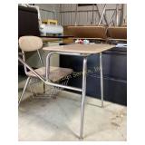Student Desks With Chrome Frame and Attached Chair