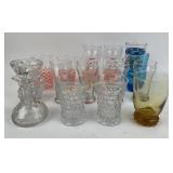 Glassware; Pepsi, Falstaff, Pink Basket