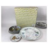 Decorative Plates and Nesco Holiday Snack Tray