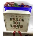 Christmas Decorations Including Ornaments, Ribbons