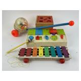 Fisher price corn popper, pull a tune xylophone,