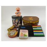 Tin childï¿½s clown noise maker toys hand made