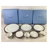 Wedgwood White Dinnerware with Silver Accents