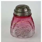 Victorian rubina glass sugar shaker Royal Oak