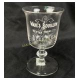 Victorian advertising goblet Wahlï¿½s Boullion