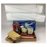 Ceiling Fan, Disposable Foam Trays, Waterford Chri