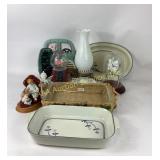 Kitchenware, Pyrex Bakeware, Figurines, and Decora