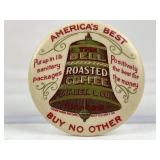 Victorian advertising pocket mirror The Bell