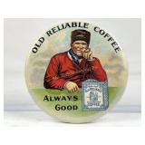 Victorian advertising pocket mirror Old Reliable