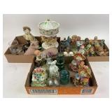 Decorative Figurines, Music Box Carousel, and Avon