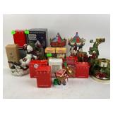 Christmas Decorations Including Crystal Church and