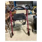 Welby Rolling Walker With Seat and Hand Brakes