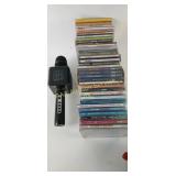 Pop Solo Karaoke Microphone and Assorted Music CDs