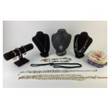 Costume Jewelry with Necklaces, Bracelets, and Dec