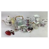 Royal Tara Fine Bone China Cookie Jar and Vase Wit