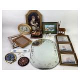 Fine Bone China Clock, TWA Pins, and Decorative It