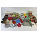 Toy Kitchenware, Pez Dispensers, and Miniature Acc