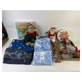 Holiday Decorations, Apparel, Toys, and Home Items
