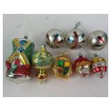 Vintage blown glass Christmas ornaments Germany &