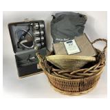 Wicker Baskets, Insta-Bed, and Picnic Set with Met