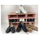 Womenï¿½s Assorted Shoes With Pink Shoe Organizer