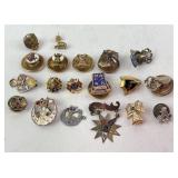 Antique enameled fraternal Masonic Shriner