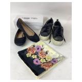 Womenï¿½s Shoes and Floral Scarf