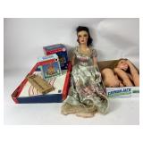 Dolls, Lighted Village Houses, and Wavin