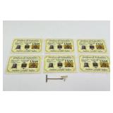 (6) American Certified Bullion 1/4 grain 99.99